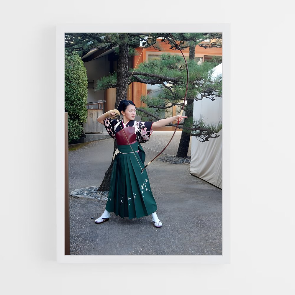Poster Kyudo japanese – affiche Tir à l’arc (vue 3)